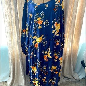 Old Navy Floral Midi Tiered Dress 4x nwt